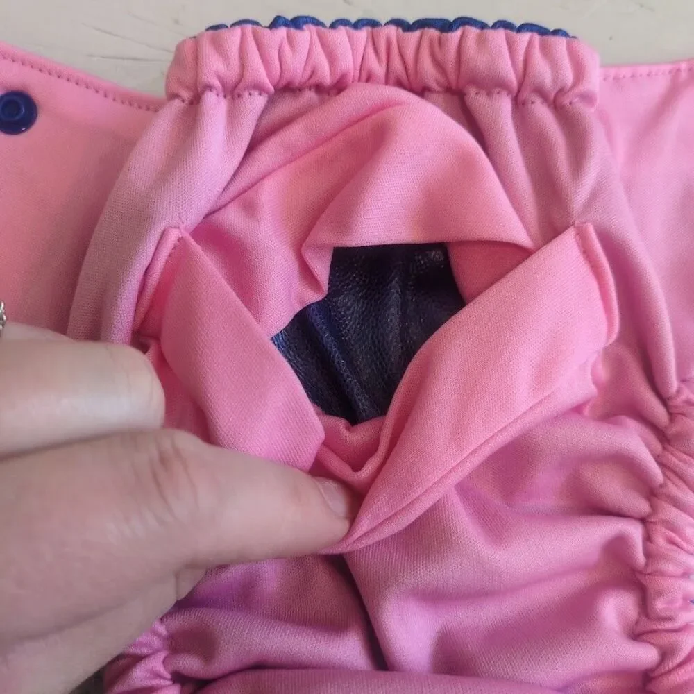 Bella Luna Pocket Cloth Diaper Small Blue Pink No Insert